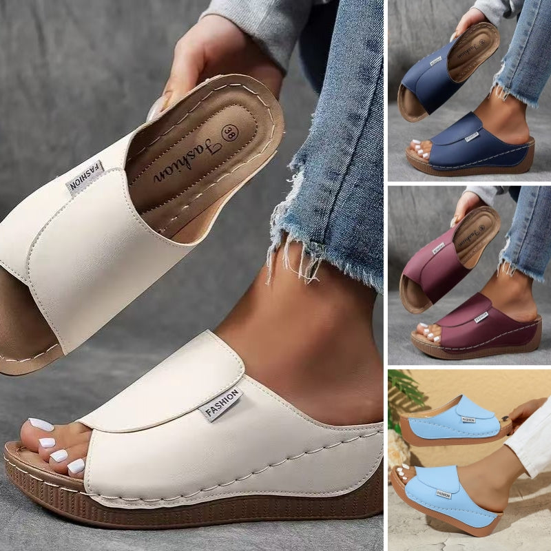 💥Hot Sale🔥Women's Casual Wedge Slide Sandals